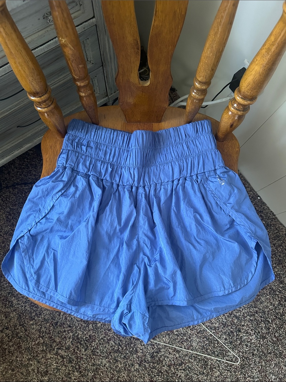 FP Movement by Free People Periwinkle Blue Elastic-Waist Athletic Shorts